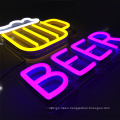 Decoration neon lighting led light logo Beer sign for store bar restaurant